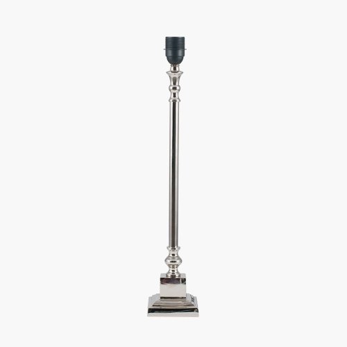 Pacific Lifestyle Claudius Metal Stick Table Lamp Base - Nickel
