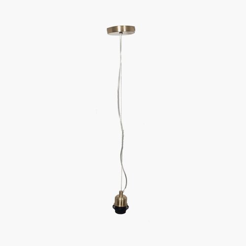 Pacific Lifestyle Champagne Contemporary E27 Electrified Fitting