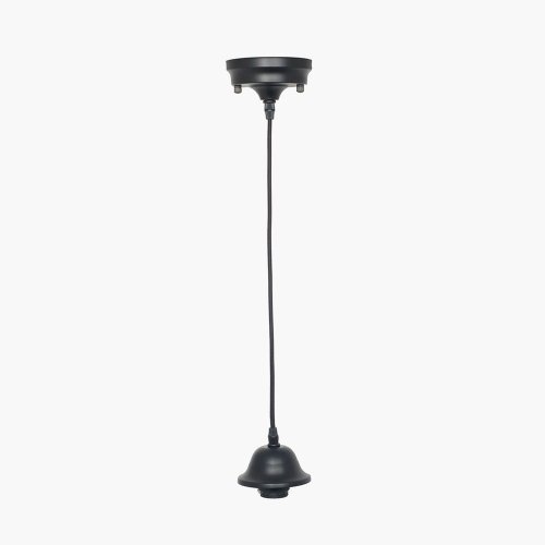Pacific Lifestyle Black Retro Electrified Ceiling Fitting
