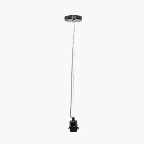 Pacific Lifestyle Black Chrome Contemporary E27 Electrified Fitting