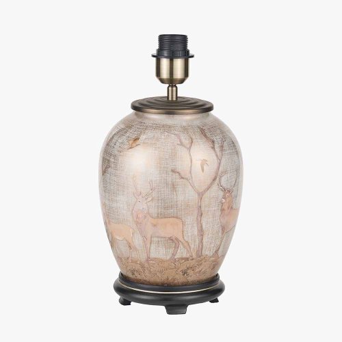 Pacific Lifestyle Deer Medium Glass Table Lamp Base