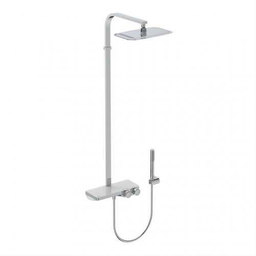 Ideal Standard Ceratherm S200 Exposed Thermostatic Square Shelf Shower Pack