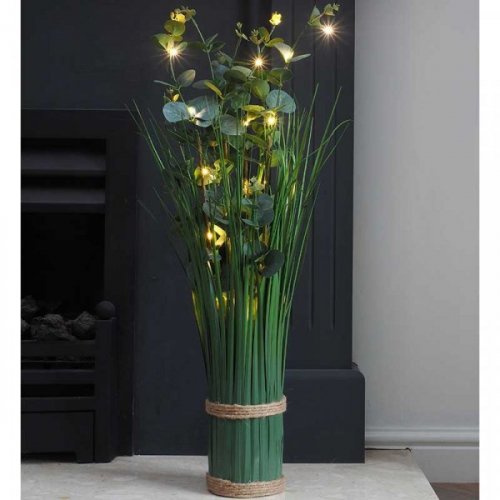 Faux Decor Faux Bouquet In-Lit Eucalyptus Verde