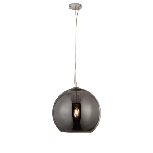 Searchlight Balls 1 Light Round Pendant (35cm Dia) Smoked Glass Chrome