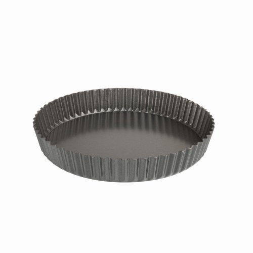 Luxe Kitchen 23cm Loose Base Fluted Quiche Pan