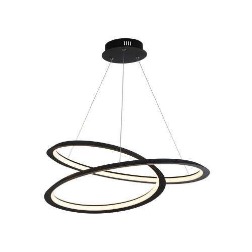Searchlight Swirl II Led Pendant Sand Black. Dimmable