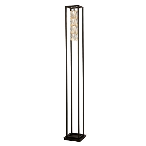 Searchlight Elevator 1Lt Floor Lamp - With Matt Black Frame.