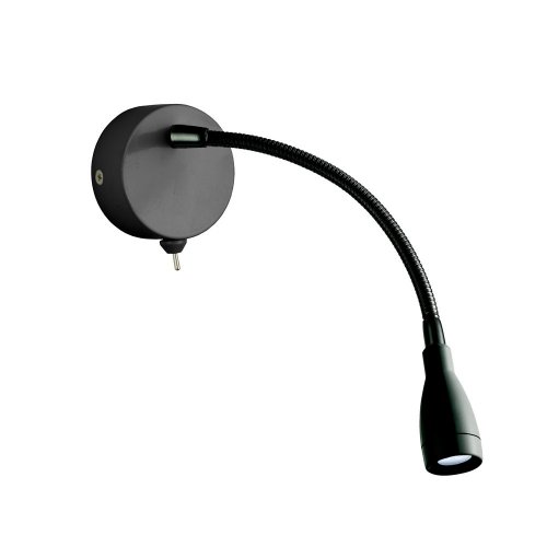 Searchlight Flexi Wall Led Adjustable Wall Light- Led Reading Light -Black