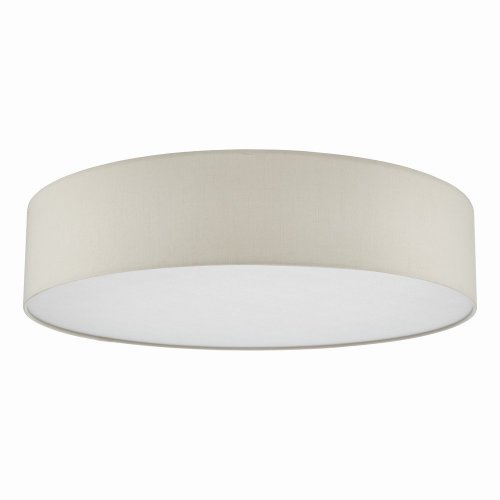 Cierro 6 Light Flush Taupe With Diffuser 80cm