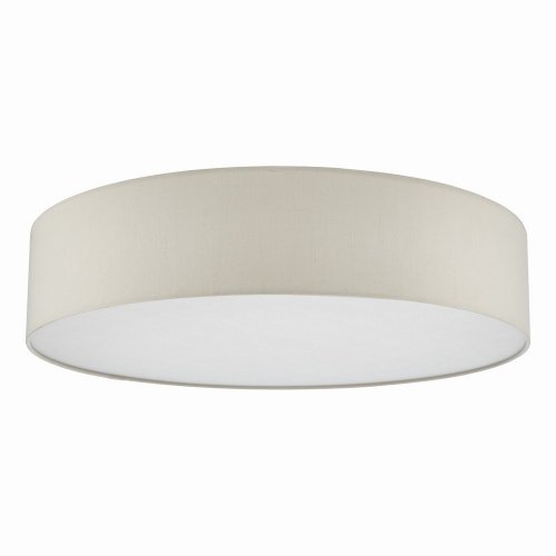 Cierro 6 Light Flush Taupe With Diffuser 80cm