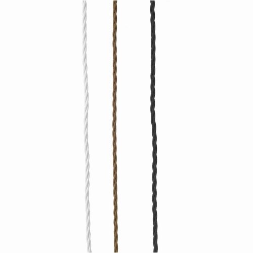 David Hunt 3 Core Twisted Braided Cable Black 1 Metre