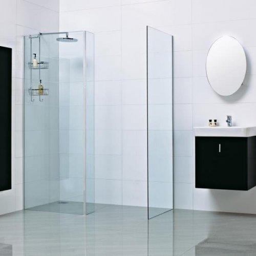Roman Showers Haven L Shaped Fixed Return Panel - 300mm Wide