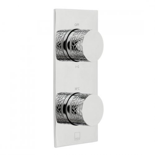 Vado Omika 2 Outlet Thermostatic Shower Valve with All-Flow Function - Chrome