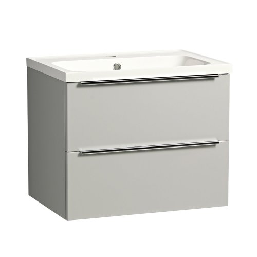 Tavistock Cadence 600mm Wall Mounted Vanity Unit - Gloss Light Grey