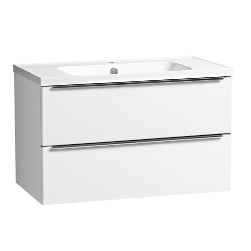 Tavistock Cadence 800mm Wall Mounted Vanity Unit - Gloss White