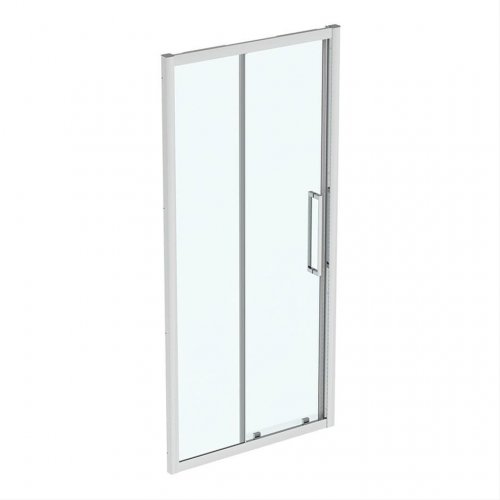 Ideal Standard i.life 1000mm Bright Silver Sliding Door