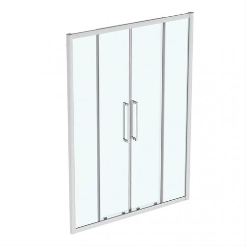 Ideal Standard i.life 1500mm Bright Silver Double Sliding Door