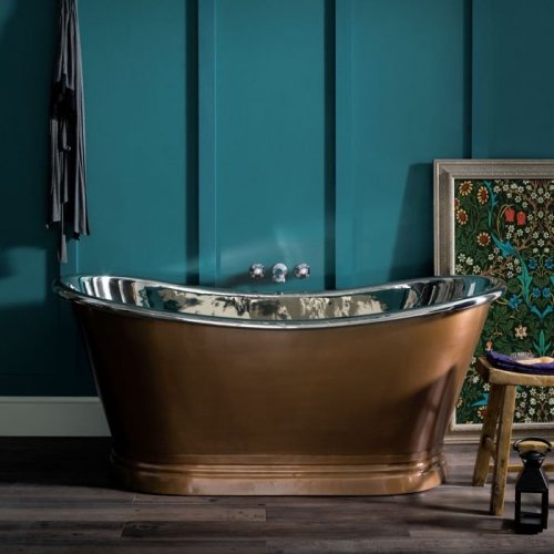 BC Designs 1700mm Antique Copper/Nickel Boat Bath