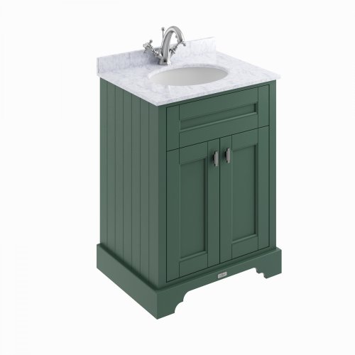 BC Designs Victrion 600mm Forest Green 2 Door Basin Unit