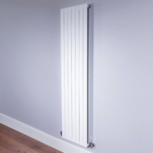 DQ Heating Strata 1800 x 224mm Vertical Single White Radiator