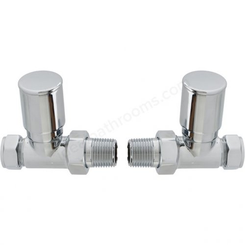 RAK Straight Round Head Radiator Valve