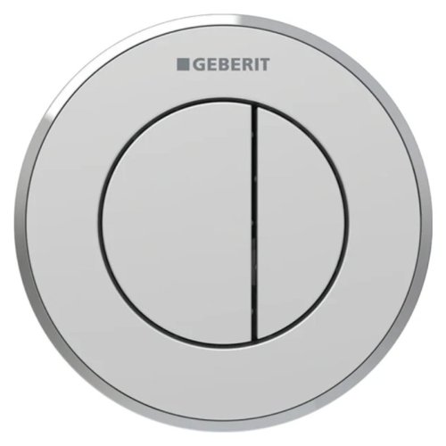 Geberit Type10 Pneumatic Dual Flush Button for Sigma 8cm Cistern - Matt Chrome