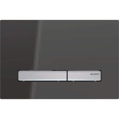 Geberit Sigma 50 Smoked Glass Reflective Dual Flush Plate