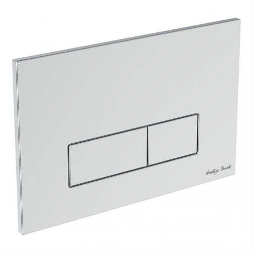 Armitage Shanks Oleas M2 Mechanical Dual Flushplate - Chrome
