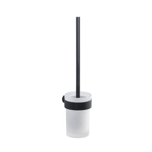 Origins Living Pirenei Toilet Brush & Holder Set Wall Mounted - Black