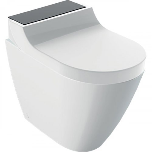 Geberit AquaClean Tuma Comfort Floor Standing Shower Toilet - Black Glass