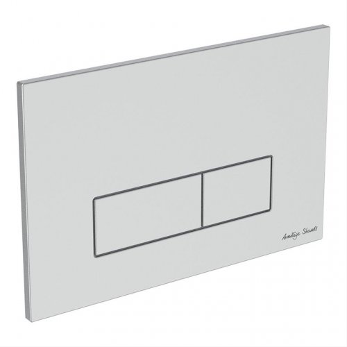 Armitage shanks Oleas P2 Pneumatic dual flushplate - Brushed Chrome