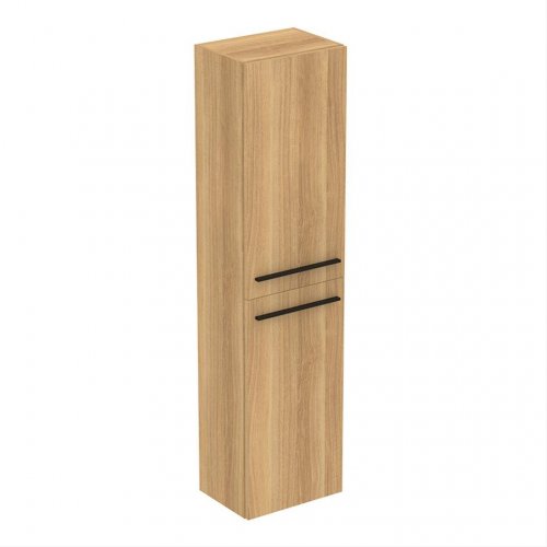 Ideal Standard i.life A 2 Door Tall Column Unit in Natural Oak