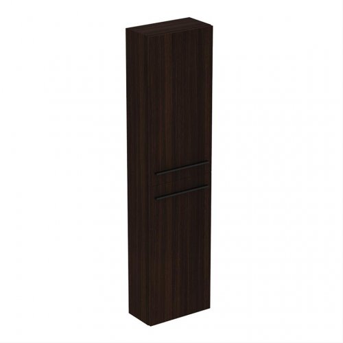 Ideal Standard i.life S 2 Door Compact Tall Column Unit in Coffee Oak