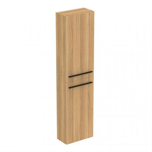 Ideal Standard i.life S 2 Door Compact Tall Column Unit in Natural Oak