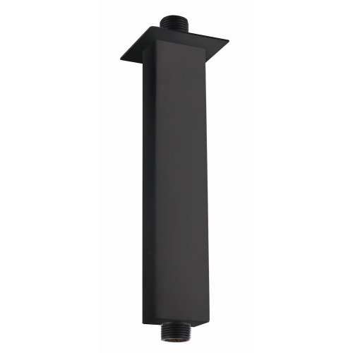 RAK 250mm Black Rectangular Brass Ceiling Arm