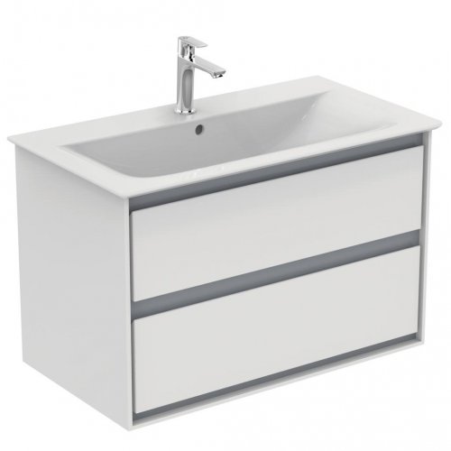 Ideal Standard Connect Air 800mm Vanity Unit (Gloss White with Matt Grey Interior)