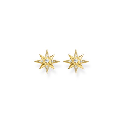 Thomas Sabo Silver Gold Plated Ear Star Studs