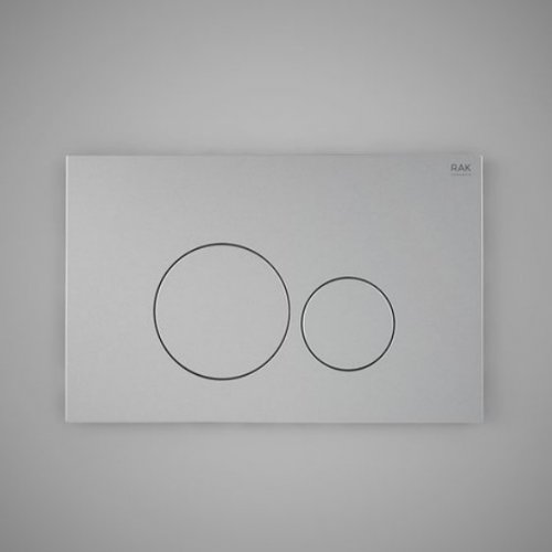 RAK Ecofix Matt Chrome Flush Plate With Round Push Plates
