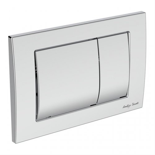 Armitage Shanks Septa Pro M1 Mechanical Metal Dual Flushplate - Chrome