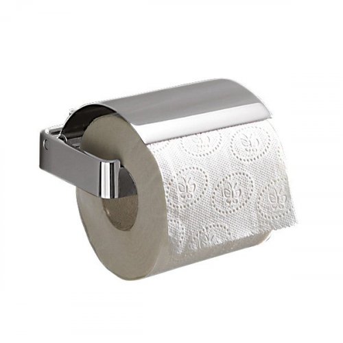Origins Living Lounge Toilet Roll Holder with Flap - Chrome