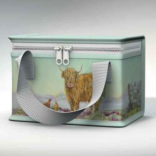Highland Coo Cow Jan Pashley Picnic Cool Bag Lunch Box