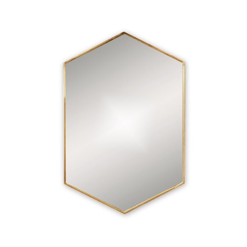 Origins Living Docklands Brushed Brass Hexagonal Mirror