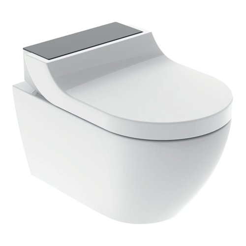 Geberit AquaClean Tuma Comfort WC Complete Solution with Wall Hung WC (Black Glass)
