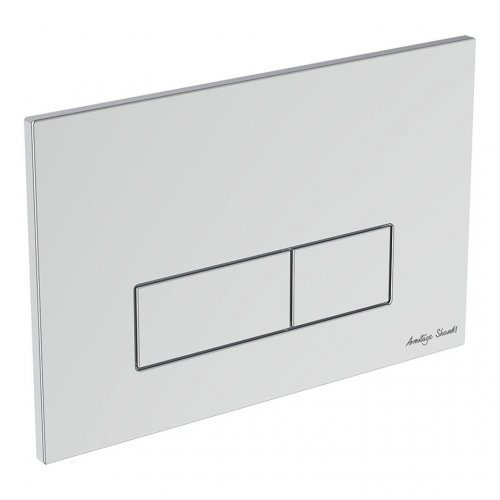 Armitage Shanks Oleas P2 Pneumatic Dual Flushplate - Chrome