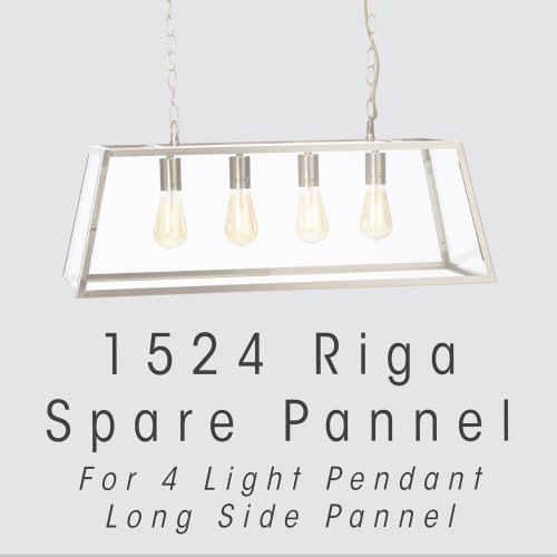 Oaks Lighting Riga 4 Light Replacement Glass Large