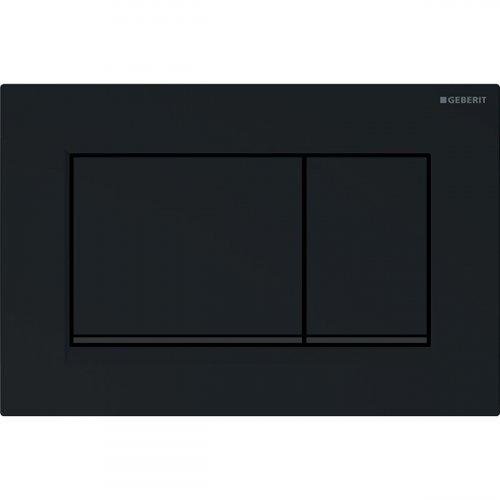 Geberit Sigma 30 Gloss Black/Matt Black/Gloss Black Dual Flush Plate