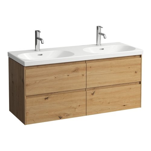 Laufen Lani Wild Oak 1200mm 4 Drawer Vanity Unit