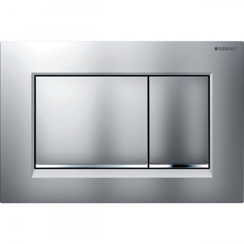 Geberit Sigma 30 Matt Chrome/Gloss Chrome/Matt Chrome Anti-Fingerprint Dual Flush Plate