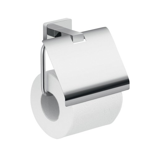 Origins Living Atena Toilet Roll Holder with Flap - Chrome