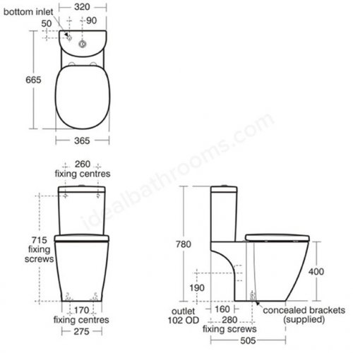 Ideal Standard Concept Close Coupled WC